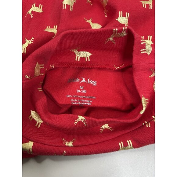 White Stag Medium 8-10 Holiday Turtleneck Snowflake Reindeer (Lot Of 2) Top EUC - Picture 4 of 8